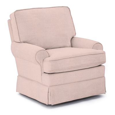 babyletto madison swivel glider pink