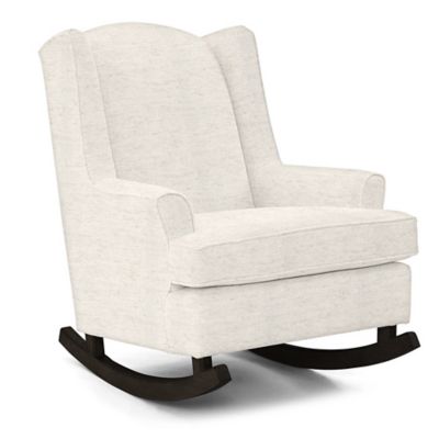 cream rocking chair nursery