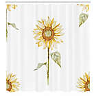 Alternate image 0 for Sunflower 69-Inch x 70-Inch Shower Curtain in Yellow/Green