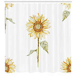 Sunflower 69-Inch x 70-Inch Shower Curtain in Yellow/Green