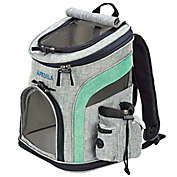 Katziela Voyager Backpack Pet Carrier in Grey/Green
