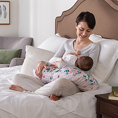 Boppy&reg; Boutique Nursing Pillow Cover in Boutique Pink Floral Duet. View a larger version of this product image.