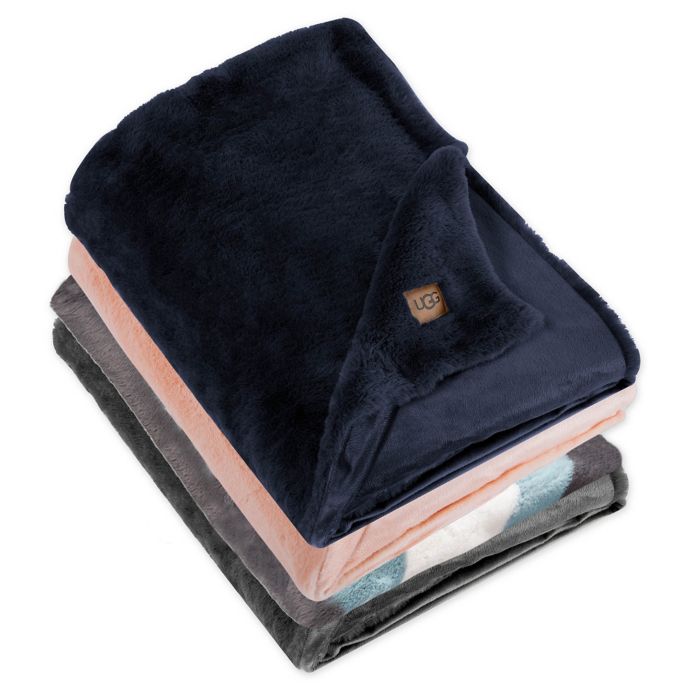 UGG® Keily Faux Fur Throw Blanket | Bed Bath & Beyond