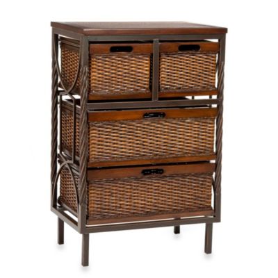 Safavieh Andrew 4-Drawer Storage Cabinet Unit Walnut