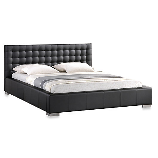 Alternate image 1 for Madison Queen Platform Bed with Upholstered Headboard