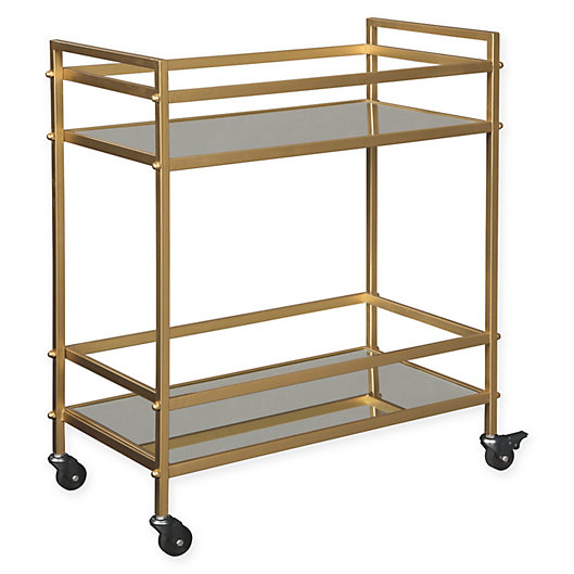 Alternate image 1 for Signature Design By Ashley Kailman Bar Cart in Gold