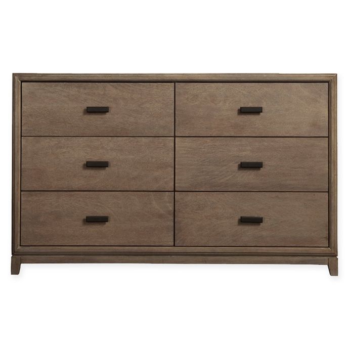 Alpine Furniture Camilla 6 Drawer Dresser In Grey Bed Bath Beyond