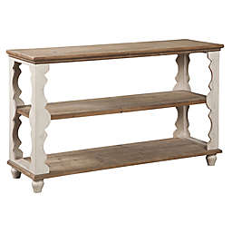 Signature Design by Ashley® Alwyndale Console Sofa Table in Antique White/Brown