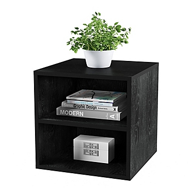 Modular Stackable Cube with Double Shelves End Table. View a larger version of this product image.