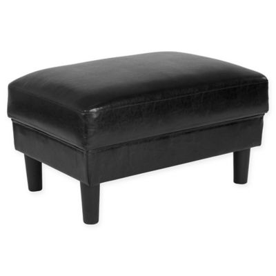 Flash Furniture Bari Faux Leather Ottoman | Bed Bath & Beyond