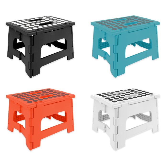 Kikkerland® Easy Folding Step Stool Bed Bath and Beyond