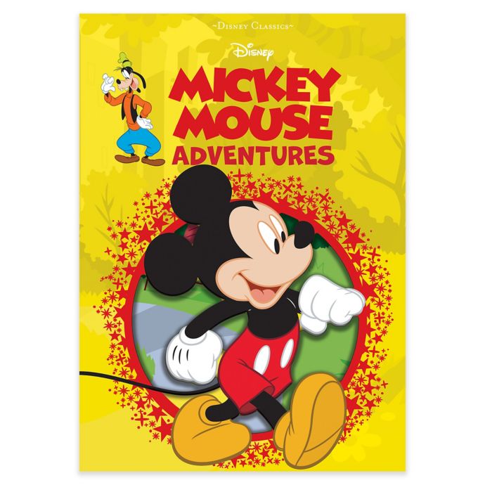 mickey mouse book with figurines