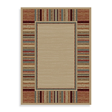 Concord Global Border Ivory Indoor Rug. View a larger version of this product image.
