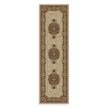 Concord Global Chateau 2-Foot 2-Inch x 7-Foot 3-Inch Rug in Ivory. View a larger version of this product image.