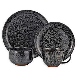 Over and Back® Surface 16-Piece Dinnerware Set in Black