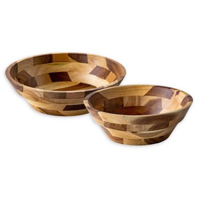 18" wood bowls woven wood bowls great salad bowl 6 ea 