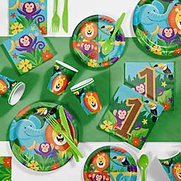 Creative Converting™ 81-Piece Jungle Safari 1st Birthday Party Supplies Kit