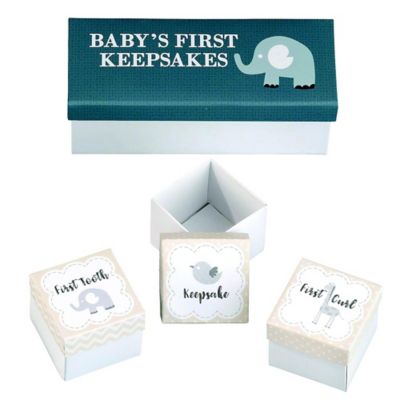 BLUE IT'S A BOY PHOTO FRAME WITH 1ST TOOTH AND 1st CURL NEW BABY GIFT 