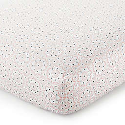 Levtex Baby® Fiori Collection Medallion Fitted Crib Sheet in Blush/Navy