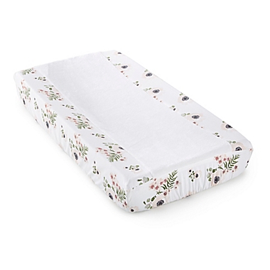 Levtex Baby&reg; Fiori Collection Changing Pad Cover in Blush/Ivory. View a larger version of this product image.