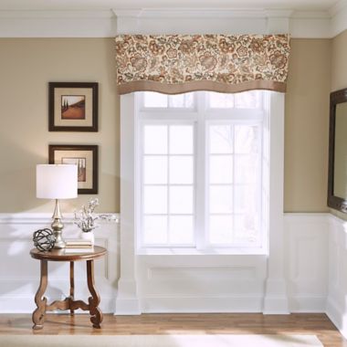 Croscill® Delilah Sloped Window Valance in Spice | Bed Bath & Beyond