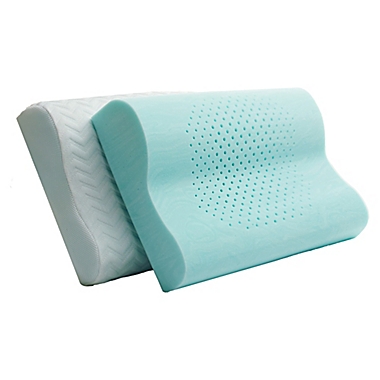 Comfort Tech&trade; Serene Foam Contour Pillow in White. View a larger version of this product image.