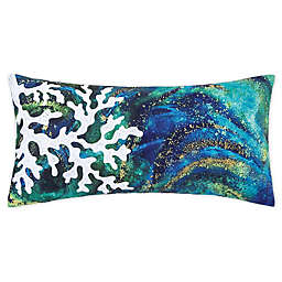 C&F Home™ Aqua Coral Oblong Throw Pillow in Blue