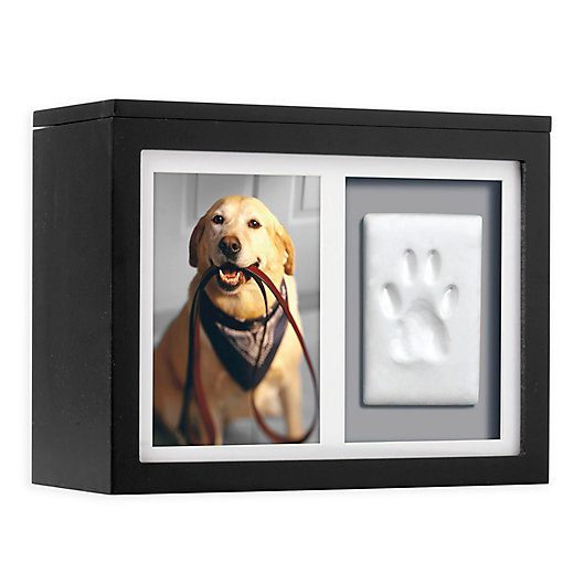 Alternate image 1 for Pearhead® Pet Memory Keepsake Box and Pawprint Kit in Black