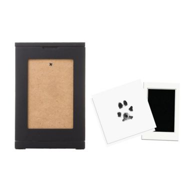 Pearhead&reg; Pet Rotating Memory Box and Clean-Touch Ink Pad Kit in Black. View a larger version of this product image.
