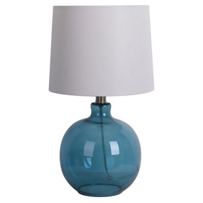 teal glass table lamps