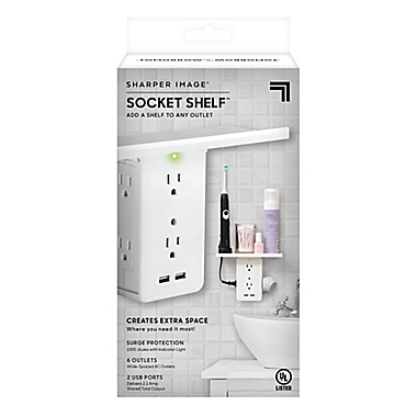 Sharper Image Socket Shelf&trade; Surge Protector. View a larger version of this product image.