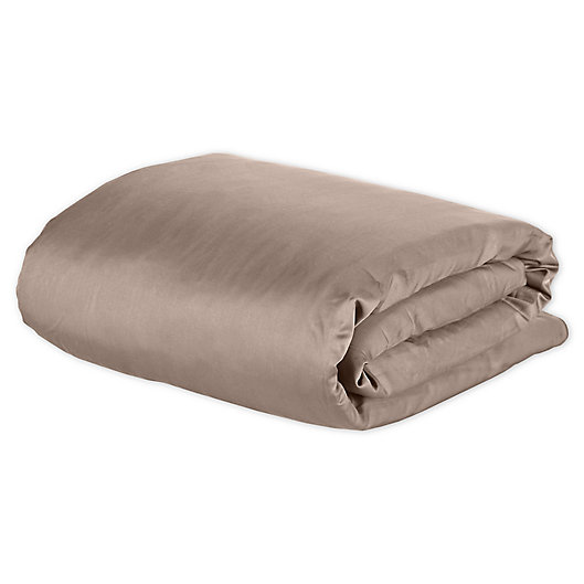 Alternate image 1 for Therapedic® 12 lb. Small Weighted Cooling Blanket in Taupe
