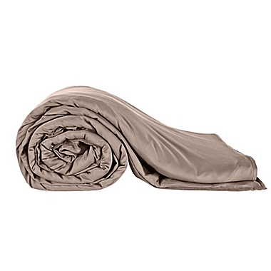 Therapedic&reg; 16 lb. Medium Weighted Cooling Blanket in Taupe. View a larger version of this product image.