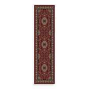 Concord Global Trading Isfahan Red 2-Foot x 7-Foot 7-Inch Rug
