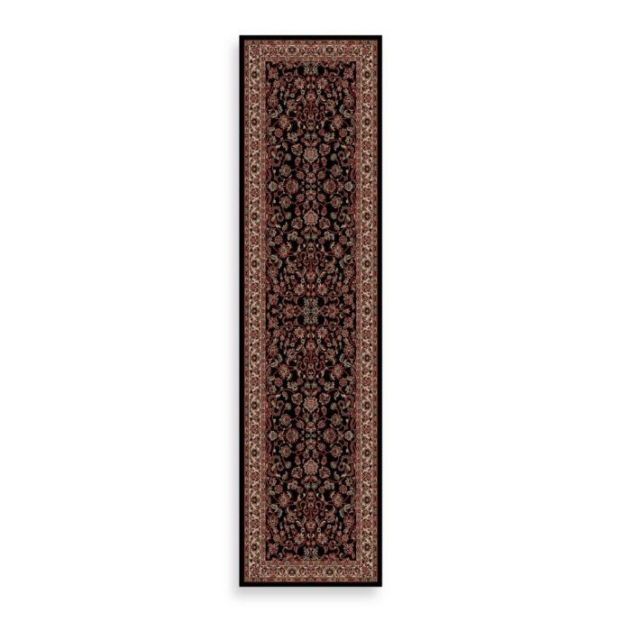 Concord Global Trading Jewel Kashan Rug in Black | Bed Bath & Beyond