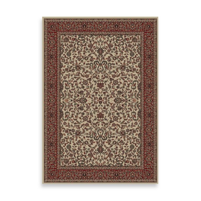 Concord Global Trading Jewel Kashan Rug in Ivory | Bed Bath and Beyond