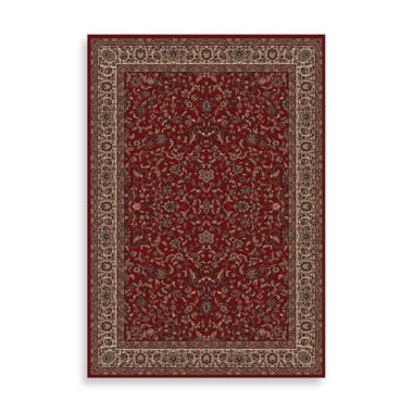 Concord Global Trading Kashan Rug in Red. View a larger version of this product image.