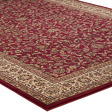 Concord Global Trading Kashan Rug in Red. View a larger version of this product image.