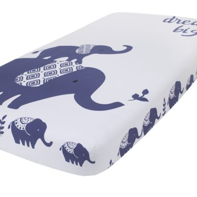 elephant fitted crib sheet