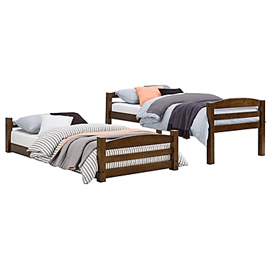 Dorel Living&reg; Maverick Twin Over Twin Bunk Bed in Mocha. View a larger version of this product image.