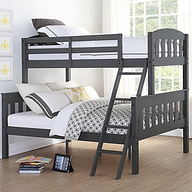 Dorel Living&reg; Otter Twin Over Full Bunk Bed in Grey. View a larger version of this product image.
