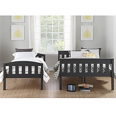 Dorel Living&reg; Otter Twin Over Full Bunk Bed in Grey. View a larger version of this product image.