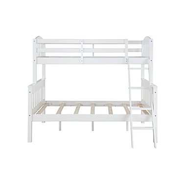Dorel Living&reg; Otter Twin Over Full Bunk Bed in White. View a larger version of this product image.