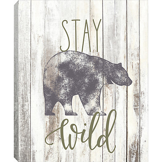 Alternate image 1 for Linden Ave Stay Wild 10-Inch x 8-Inch Canvas Wall Art