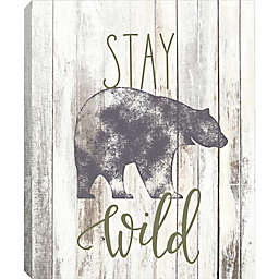 Linden Ave Stay Wild 10-Inch x 8-Inch Canvas Wall Art