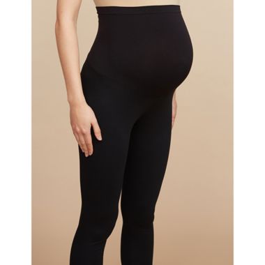 Motherhood Maternity&reg; Large Basic Layering Secret Fit Belly Maternity Leggings in Black. View a larger version of this product image.
