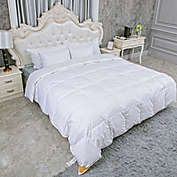 Lightweight White Goose Feather and Goose Down Comforter