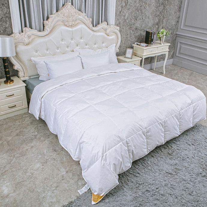Lightweight White Goose Feather And Goose Down Comforter Bed