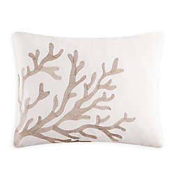C&F Home™ Coral Embroidered Oblong Throw Pillow in White
