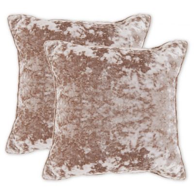 crushed velvet throw pillows